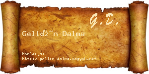 Gellén Dalma névjegykártya